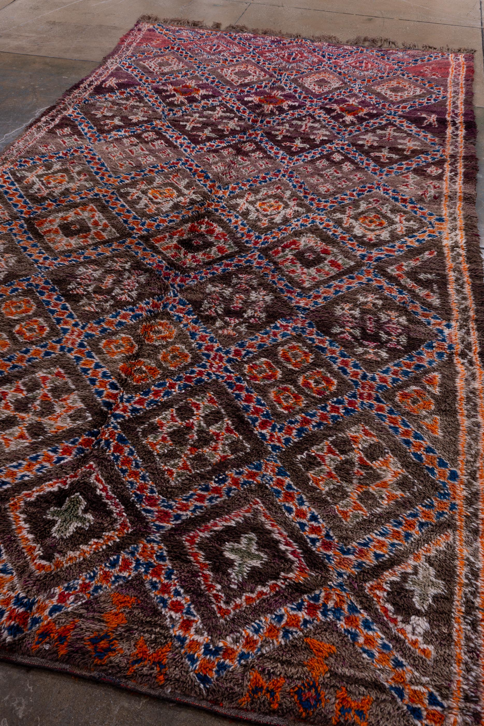 lozenge abstract wool rug