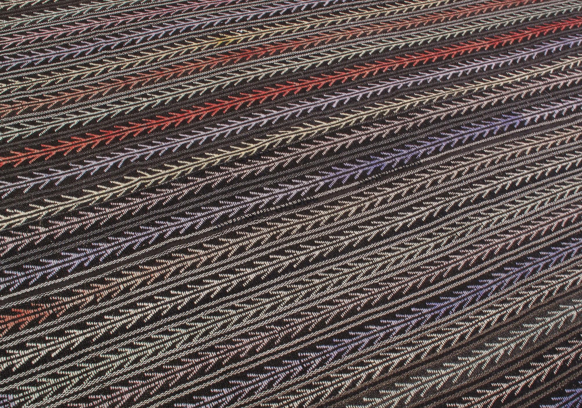 Vintage Tribal Multicolor Flachgewebeteppich  (Kelim) im Angebot