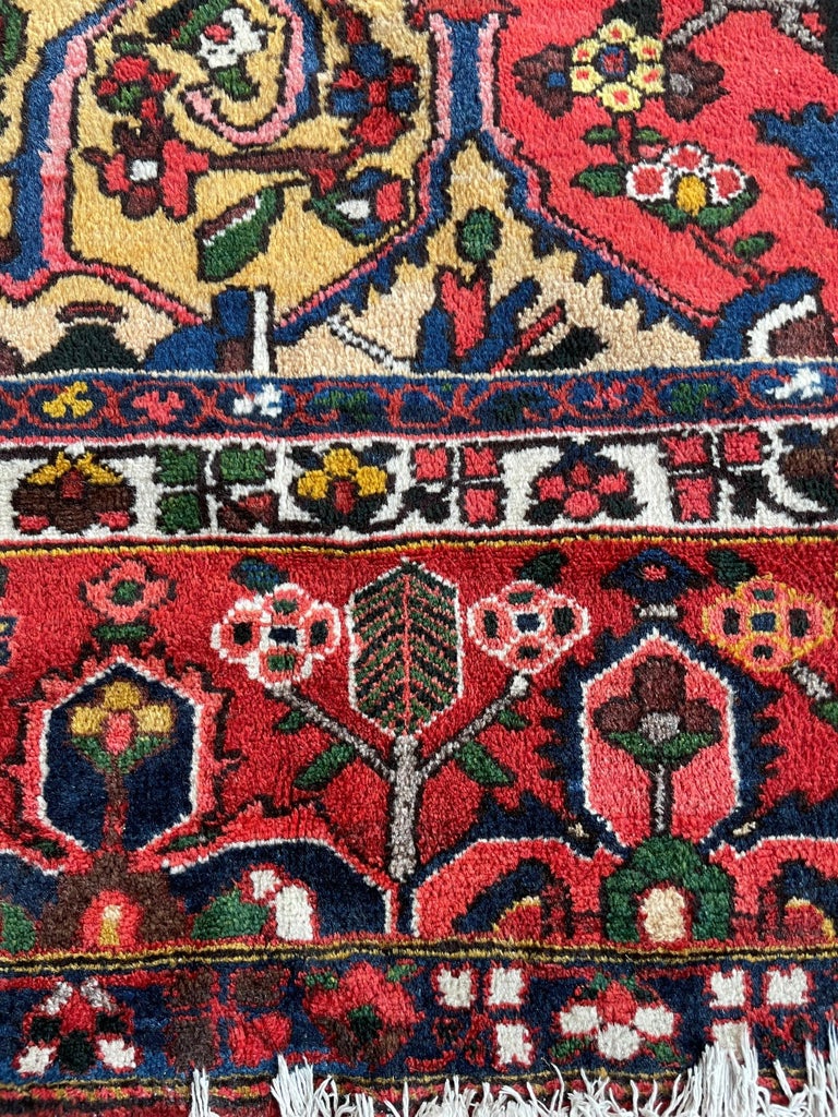 Vintage Tribal and Old-World Charm Rug, circa 1950's For Sale at 1stDibs
