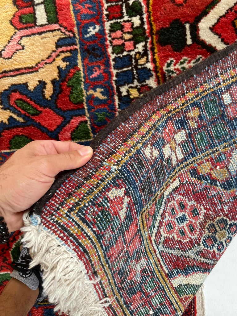 Vintage Tribal and Old-World Charm Rug, circa 1950's For Sale at 1stDibs