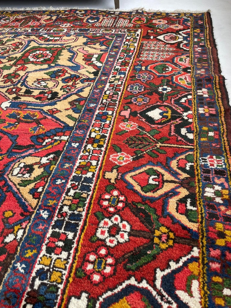 Vintage Tribal and Old-World Charm Rug, circa 1950's For Sale at 1stDibs