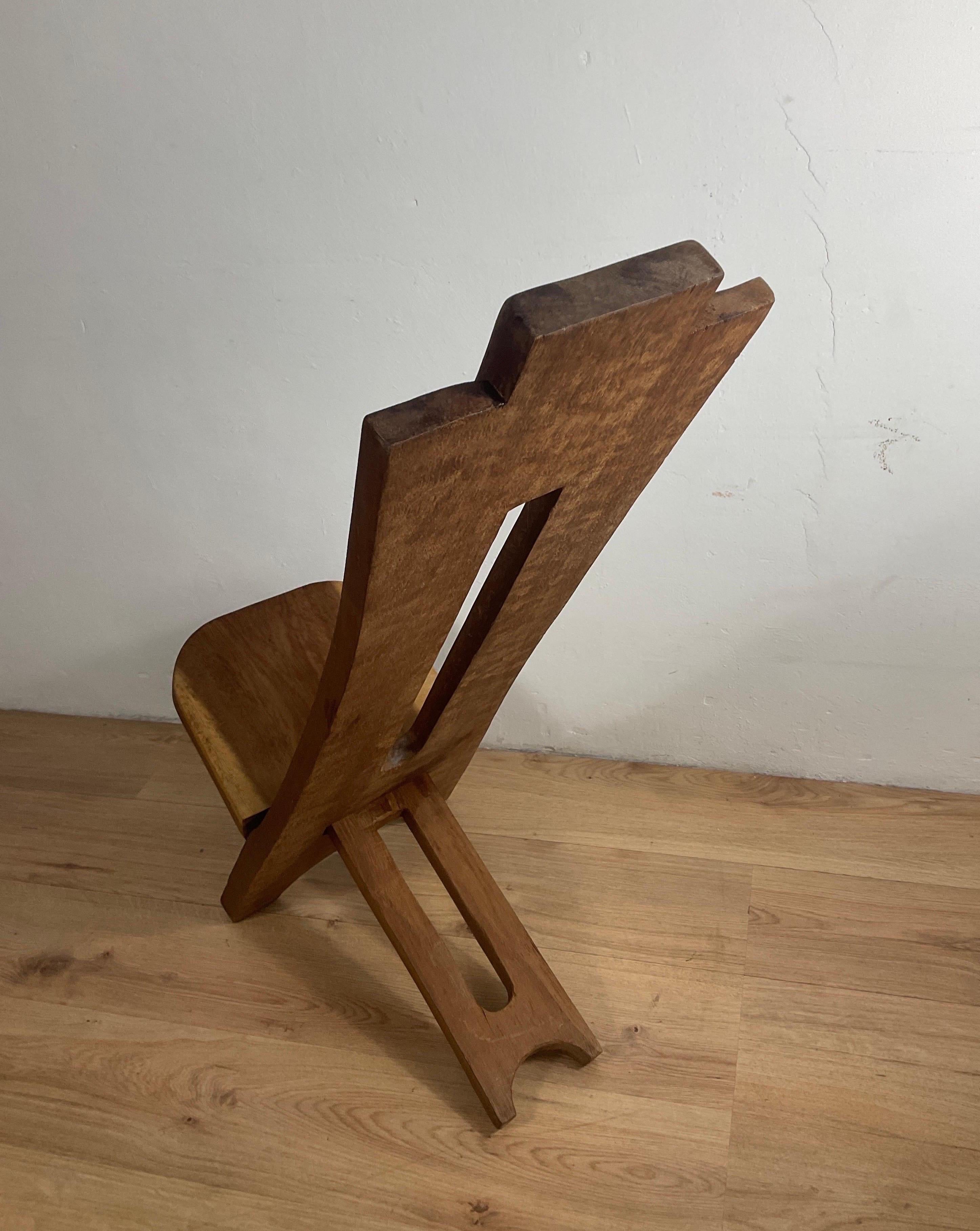 Mid-20th Century Vintage Tribal Palaver Chair For Sale