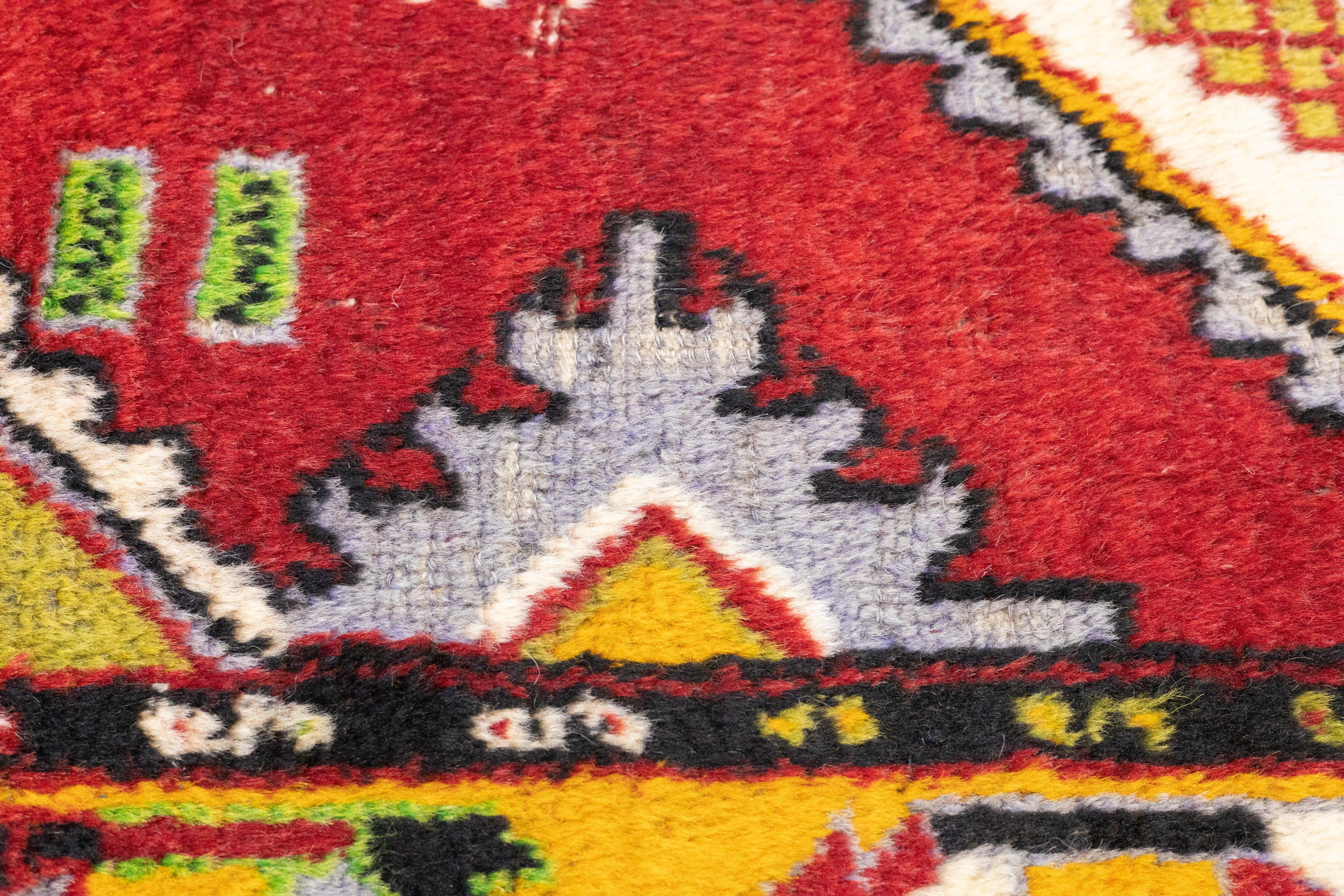 Alfombra Tribal Vintage 2'6'' x 5'2'' Lana en venta