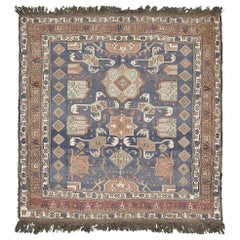 Vintage Tribal Soumak Kilim Rug