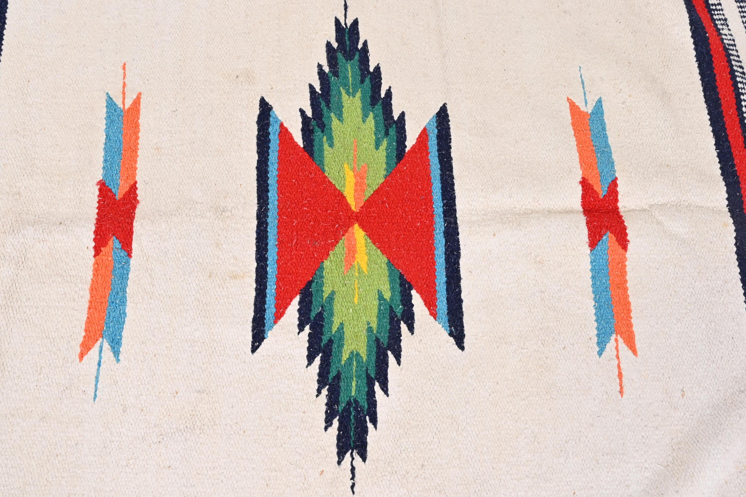 Wool Vintage Tribal Southwest Navajo Style Rug