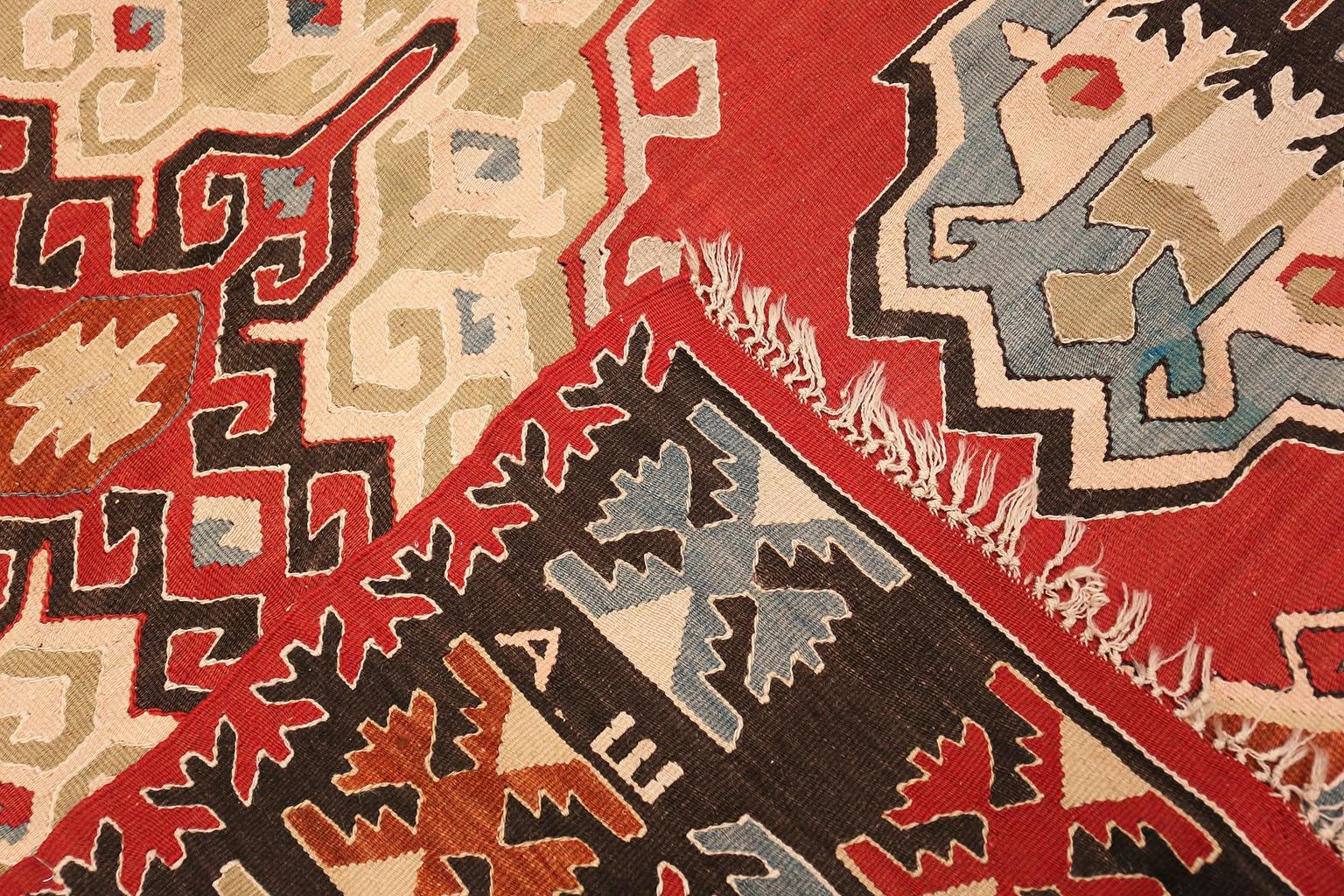 Vintage Tribal Turkish Kilim Rug 2