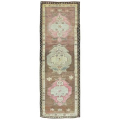 Vintage Tribal Turkish Runner Rug