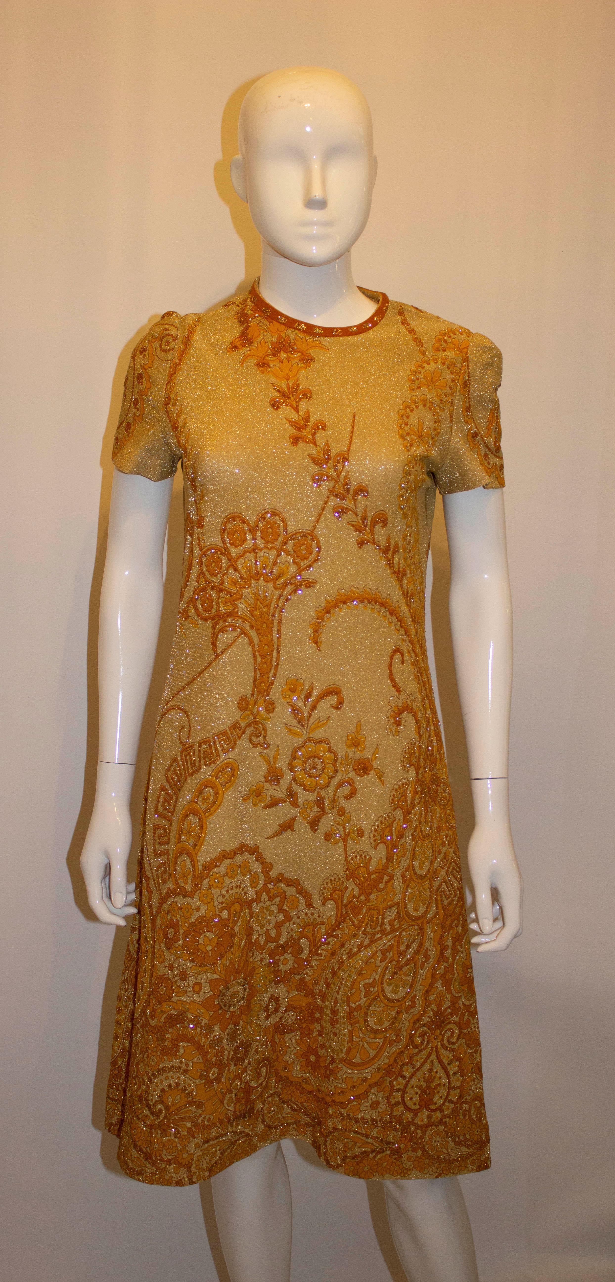 Vintage Tricosa Cocktail Dress In Good Condition For Sale In London, GB