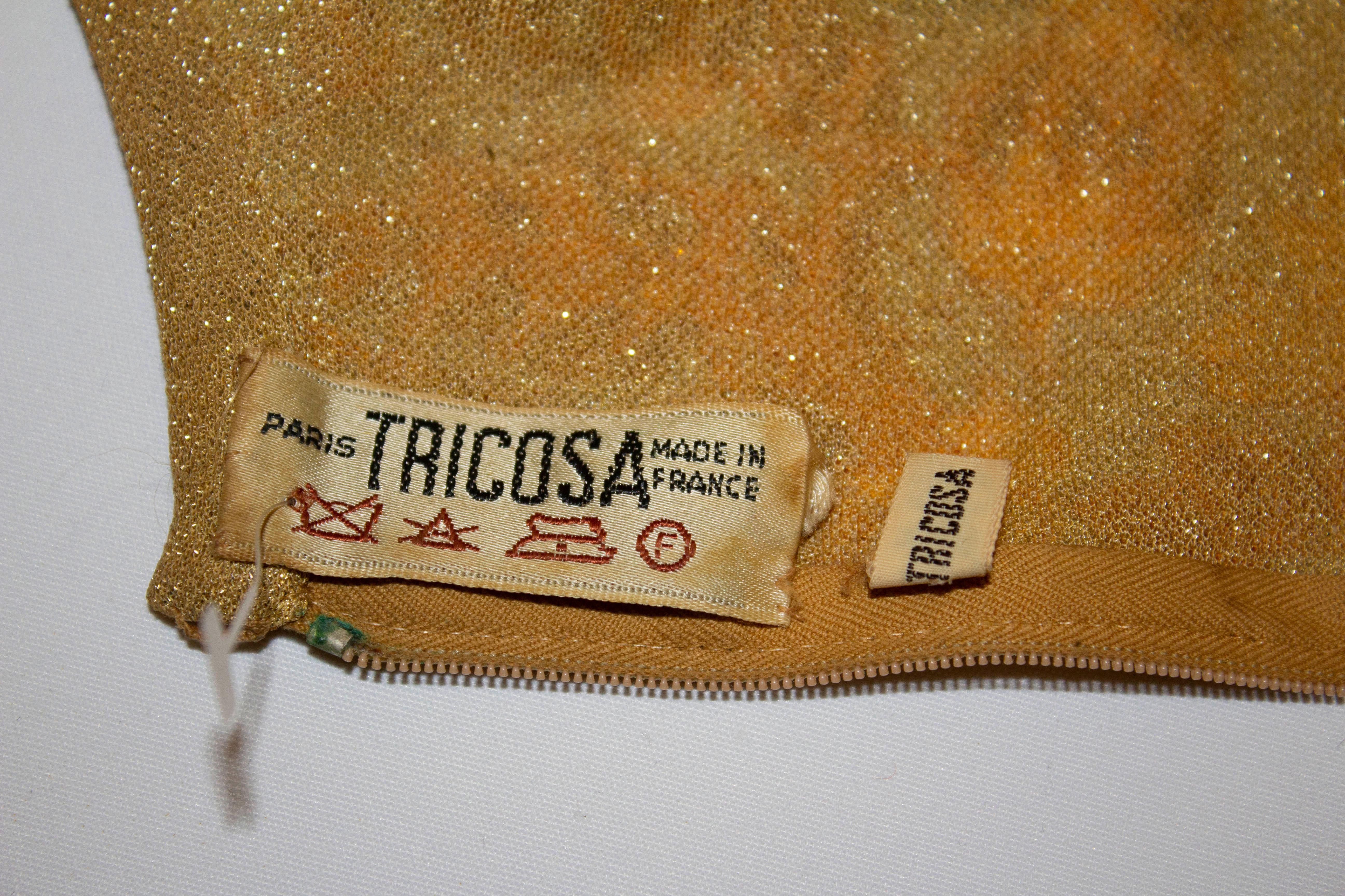 Vintage Tricosa Cocktail Dress For Sale 2