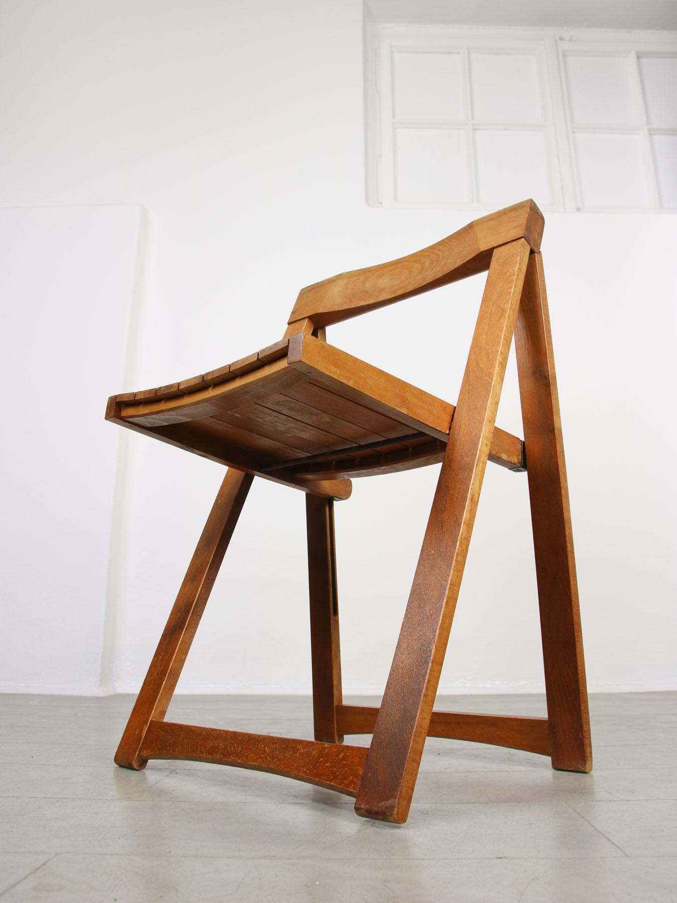 Vintage Trieste Folding Chair by Aldo Jacober For Sale 1