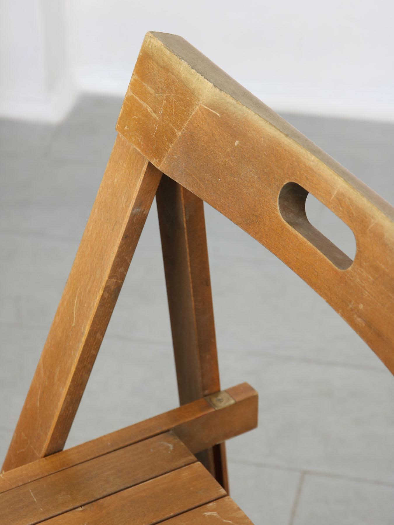 Vintage Trieste Folding Chairs by Aldo Jacober, Set of 2 For Sale 4