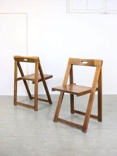 Vintage Trieste Folding Chairs by Aldo Jacober, Set of 2