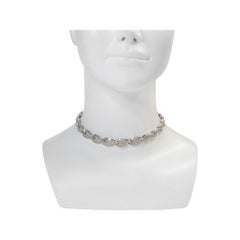 Vintage Trifari  Art Deco Pave und Baguette Halsband CIRCA 1960er Jahre