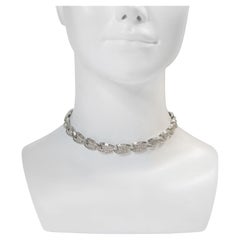 Trifari Vintage  Girocollo Art Deco con pave e baguette, circa anni '60