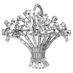 Vintage Trifari Diamante Brooch Circa 1937