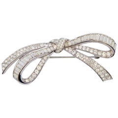 Vintage Trifari Bow Brooch 1950s