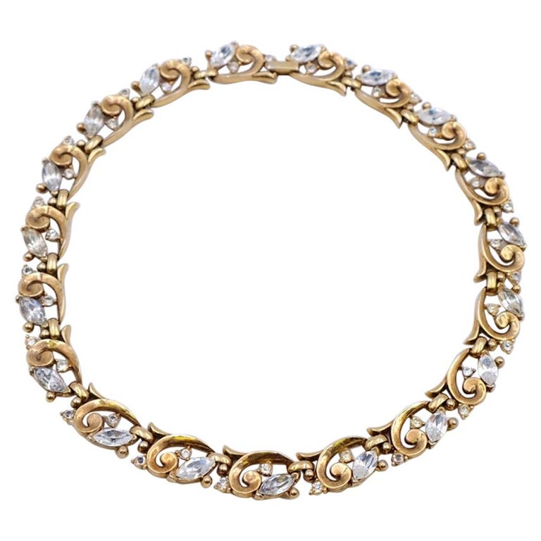 Vintage Trifari Classic Necklace 1950s at 1stDibs