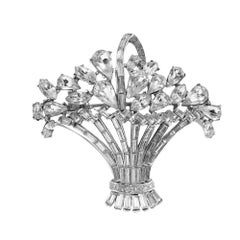 Vintage Trifari Diamante Brooch Circa 1937