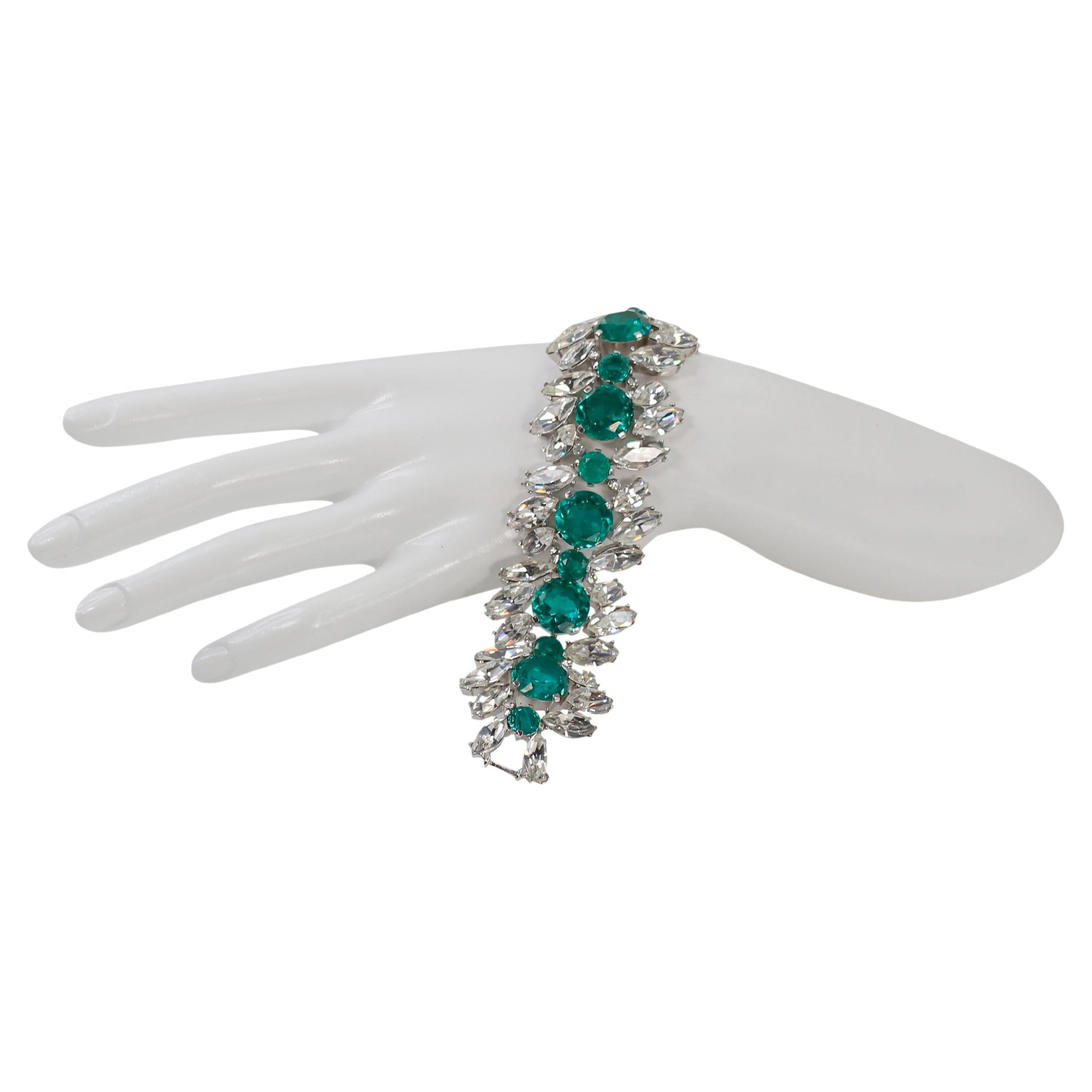 emerald crystal bracelet