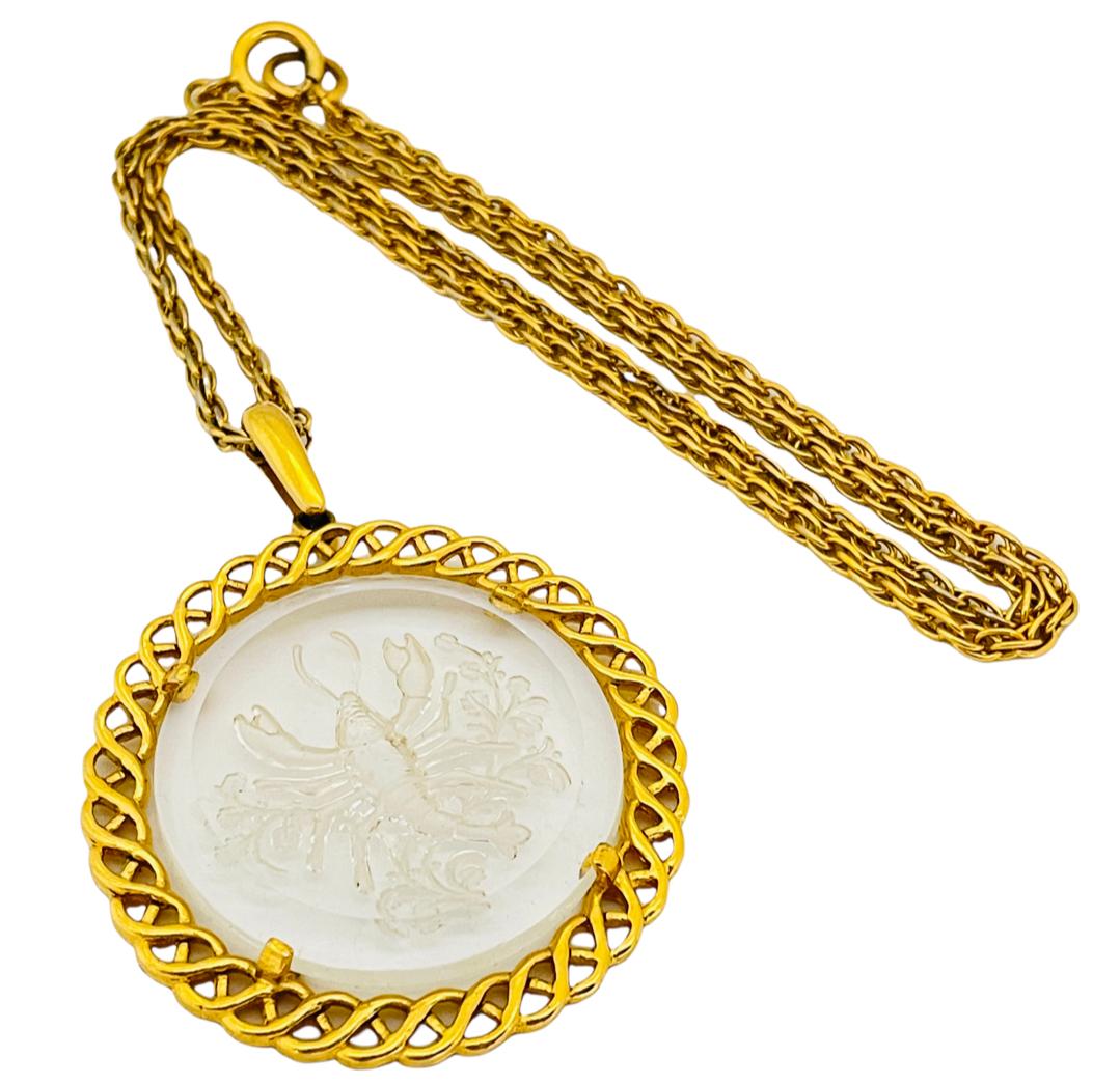 trifari necklace gold