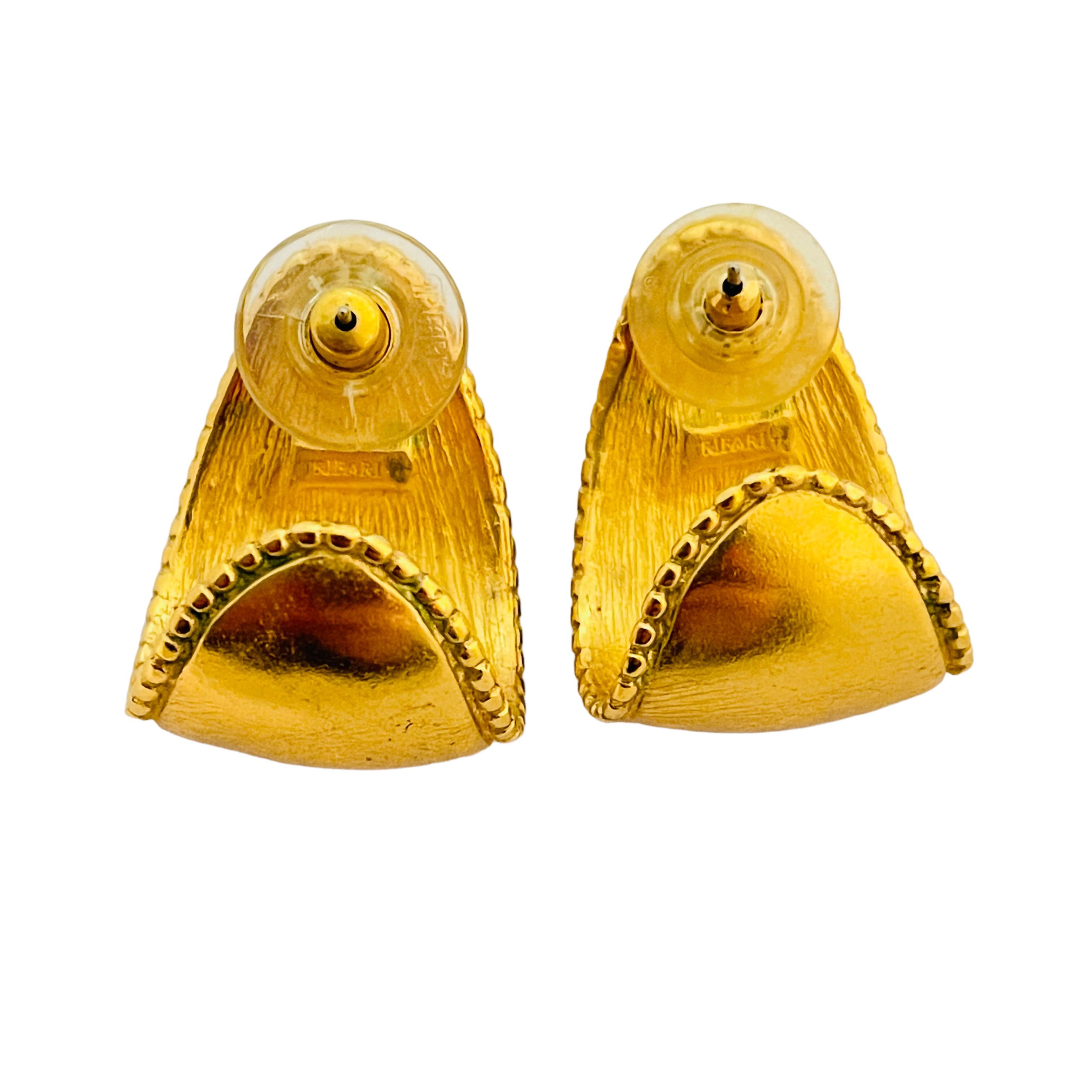trifari earrings vintage jewelry