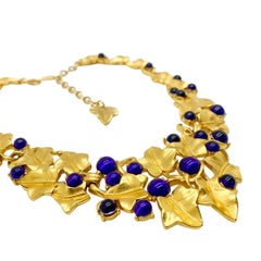 Vintage Trifari by Kunio Matsumoto Rare Grapevine Necklace & Brooch Set 1980s