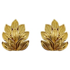 Pendientes vintage Trifari Hoja Años 60
