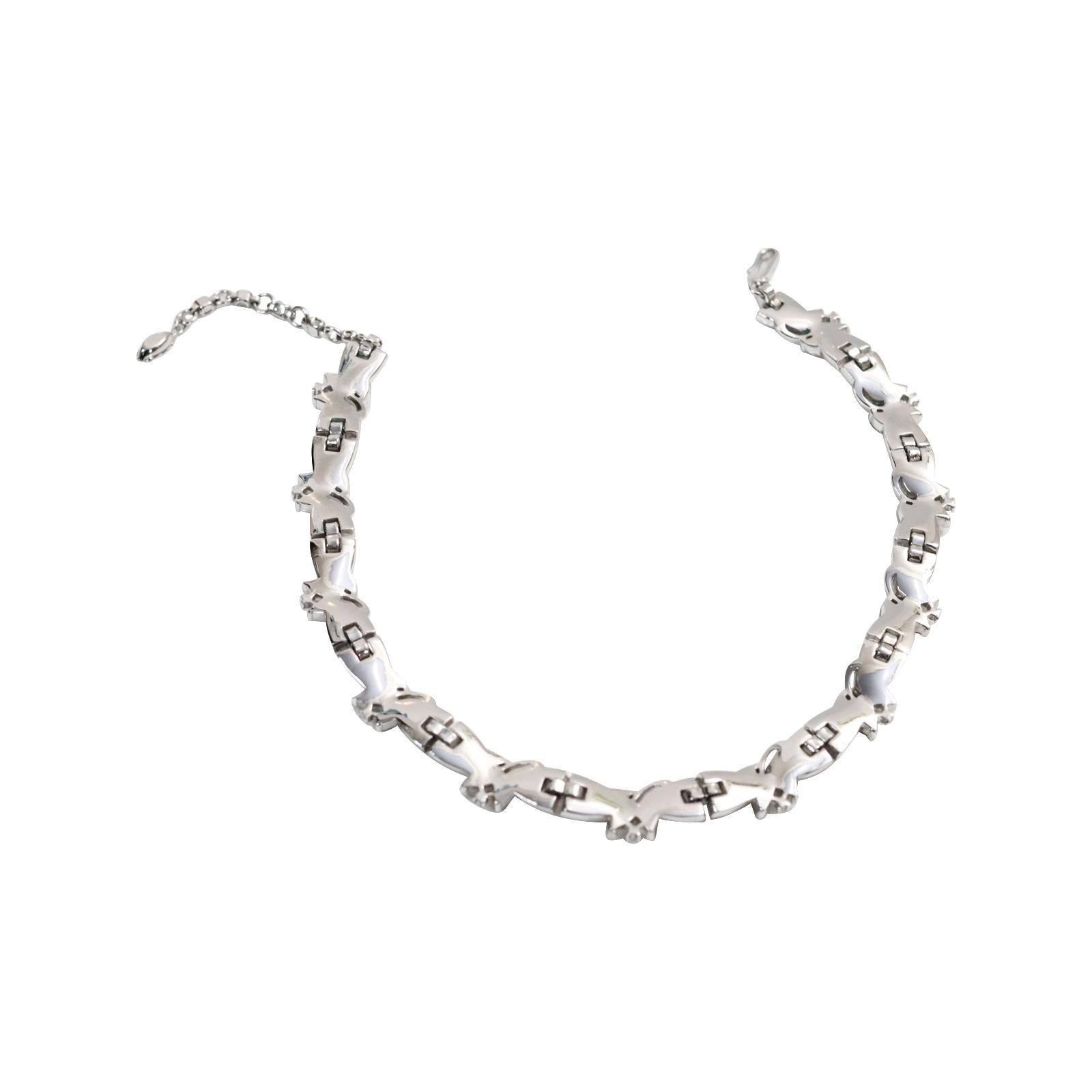 Vintage Trifari Pave and Pear Choker Circa 1960s 4