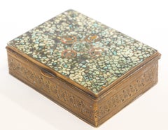 Vintage Trinket Brutalist Taxco Metal Box Mexico Metal Art Los Castillo