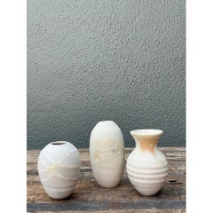 Vintage Trio of Original Studio Pottery Bud Vases
