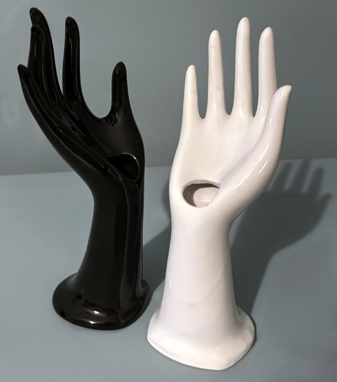 Vintage Trio Of Porcelain Flower/Ring Hands For Sale 3