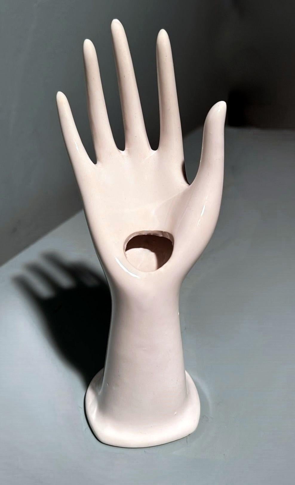 Vintage Trio Of Porcelain Flower/Ring Hands For Sale 5