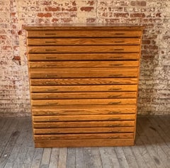 Vintage Triple Stack Flat File with 15 Drawers