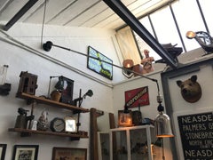 Vintage Triplex Industrial Work Lamp by Johan Petter Johansson of Sweden