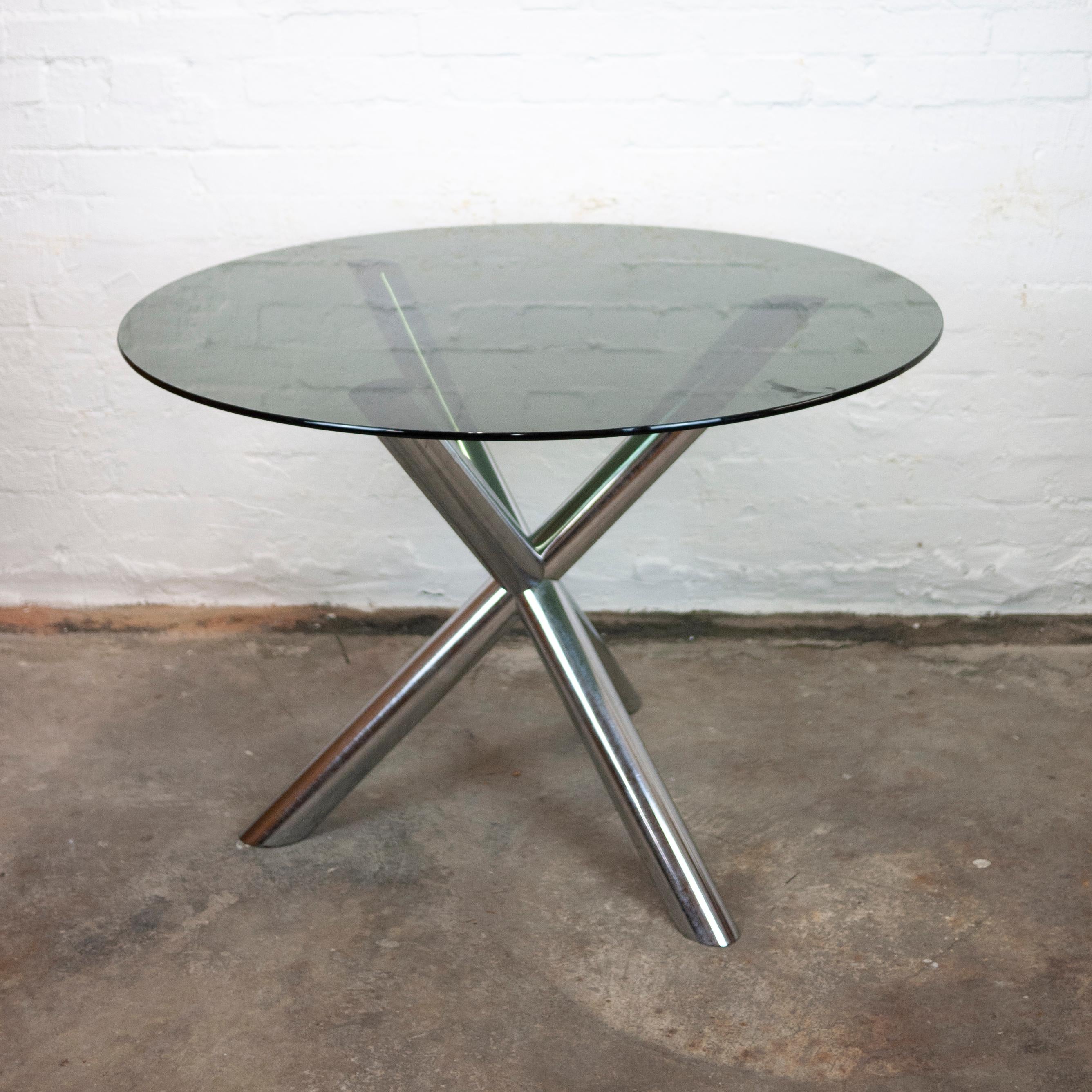 French Vintage Tripod Dining Table by Renato Zevi for Roche Bobois, 1970