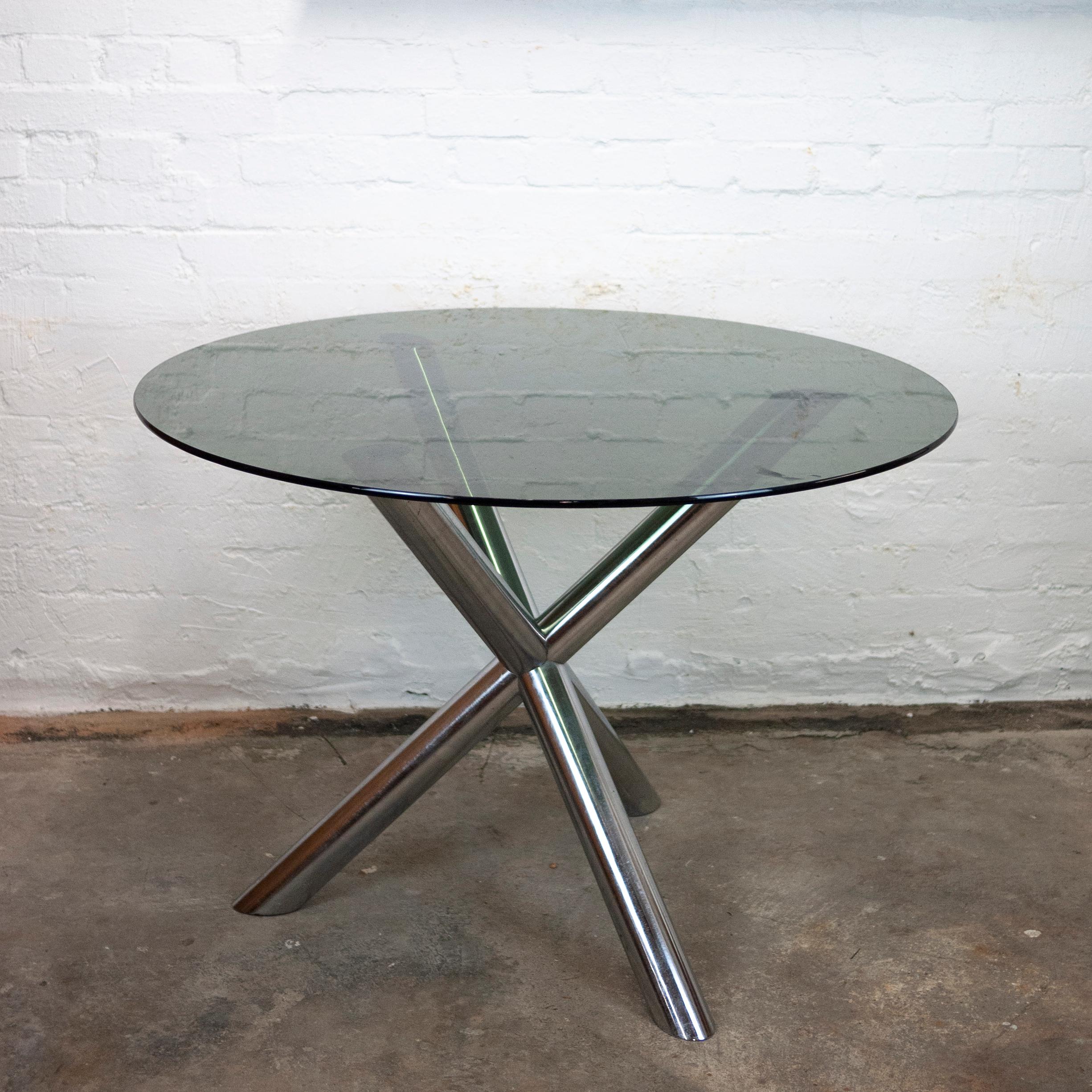 Vintage Tripod Dining Table by Renato Zevi for Roche Bobois, 1970 In Good Condition In Chesham, GB