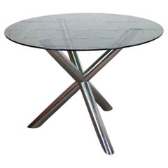 Table de salle à manger à trois pieds vintage de Renato Zevi pour Roche Bobois, 1970