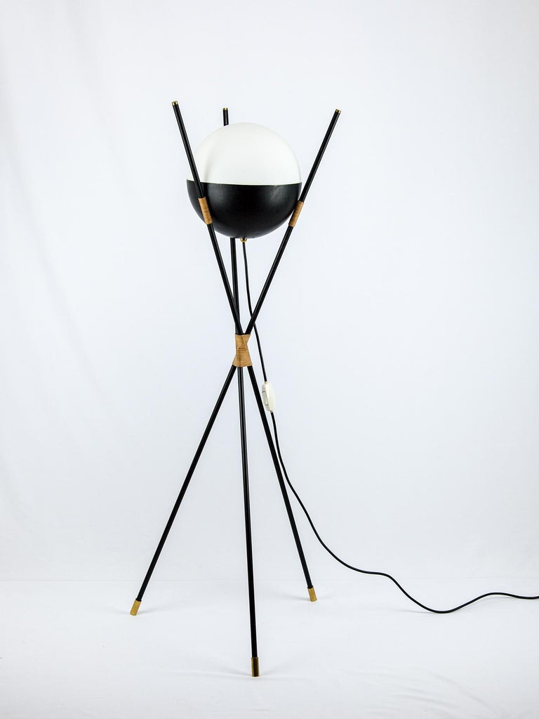 Vintage Tripod Floor Lamp, Angelo Brotto for Esperia, Italy, 1960s For ...