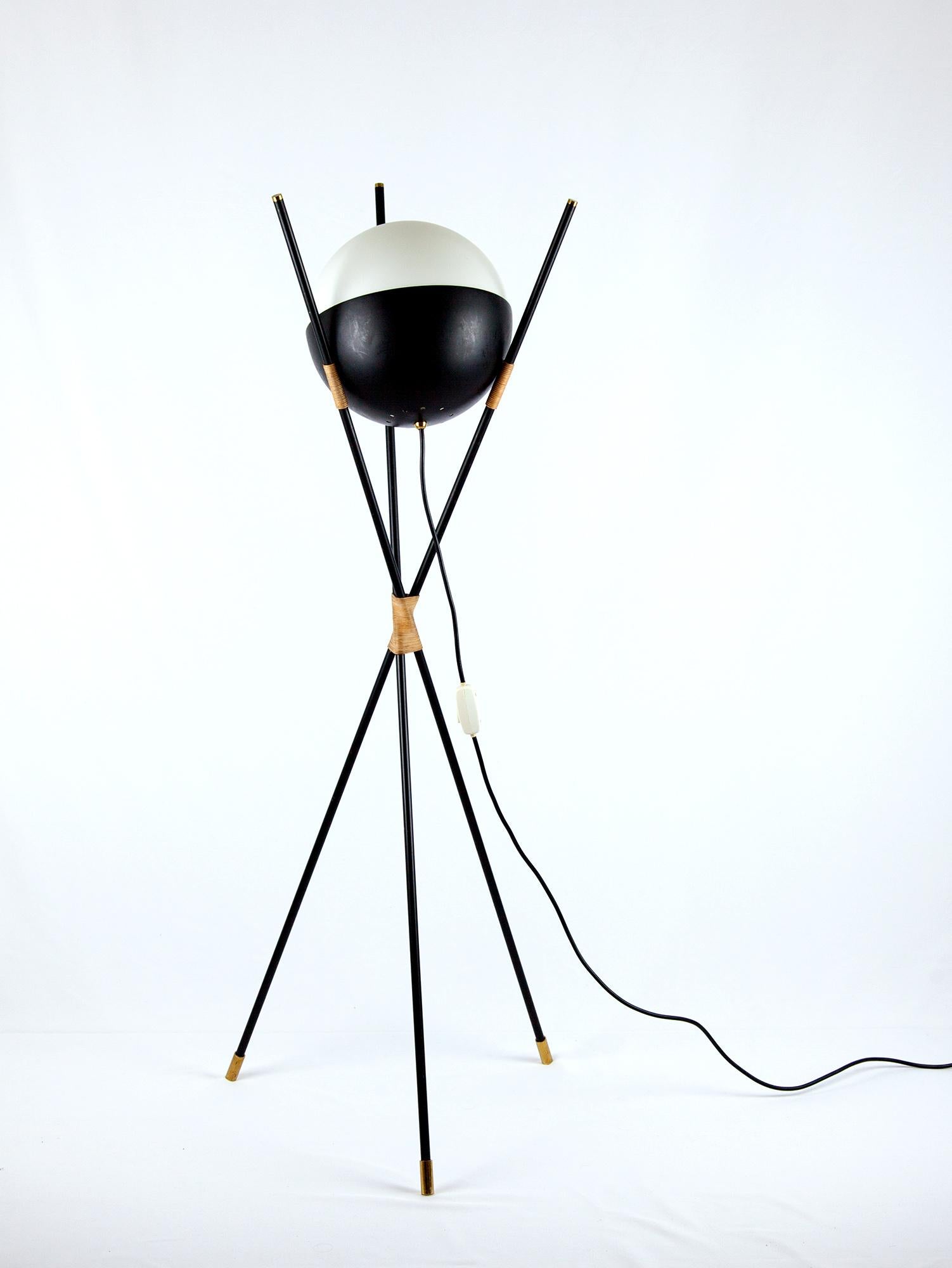 20th Century Vintage Tripod Floor Lamp, Angelo Brotto for Esperia, Italy, 1960s