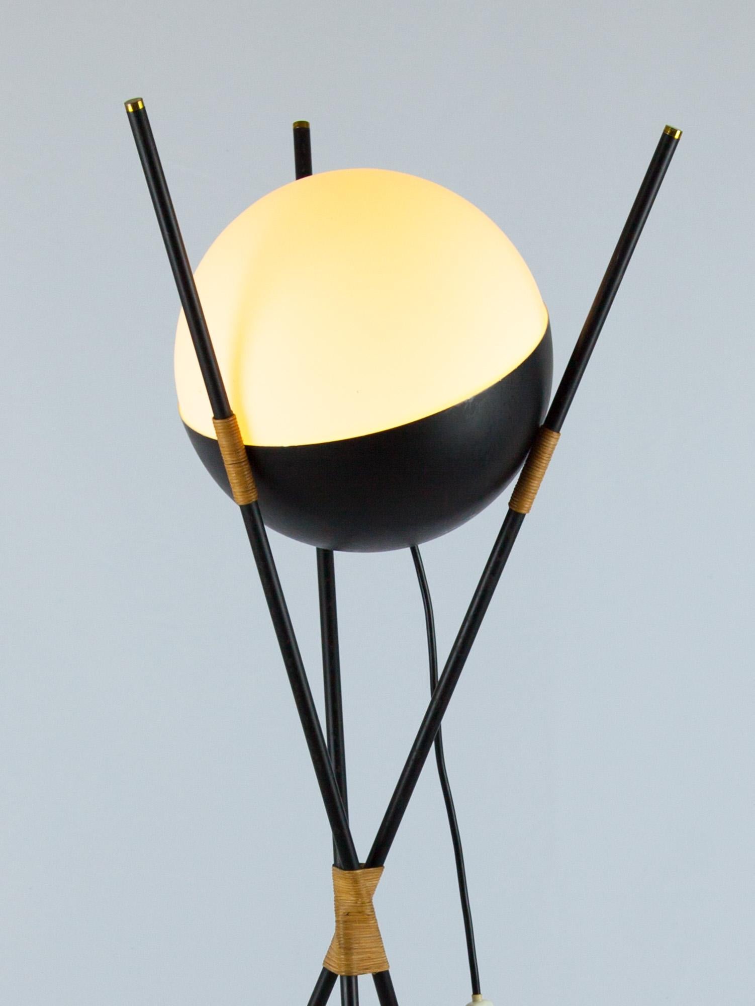 Brass Vintage Tripod Floor Lamp, Angelo Brotto for Esperia, Italy, 1960s