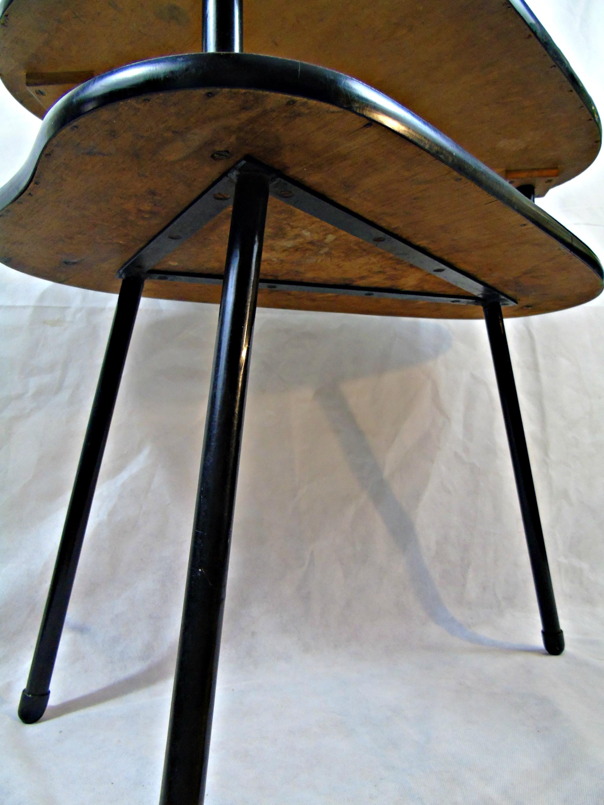 Vintage Tripod Side Table, 1960s (Metall)