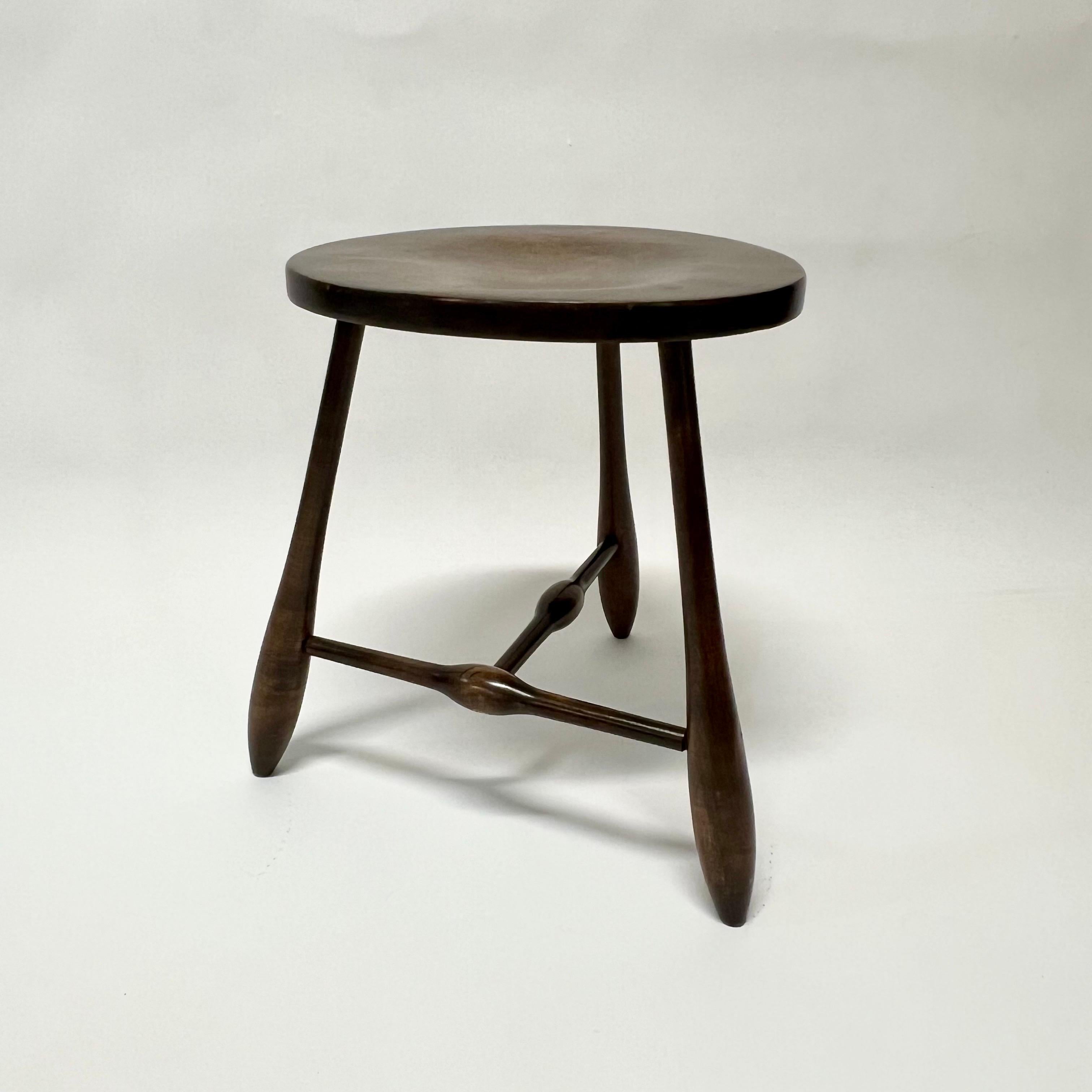 American Vintage Tripod Stool by Hale of Vermont c1960s For Sale
