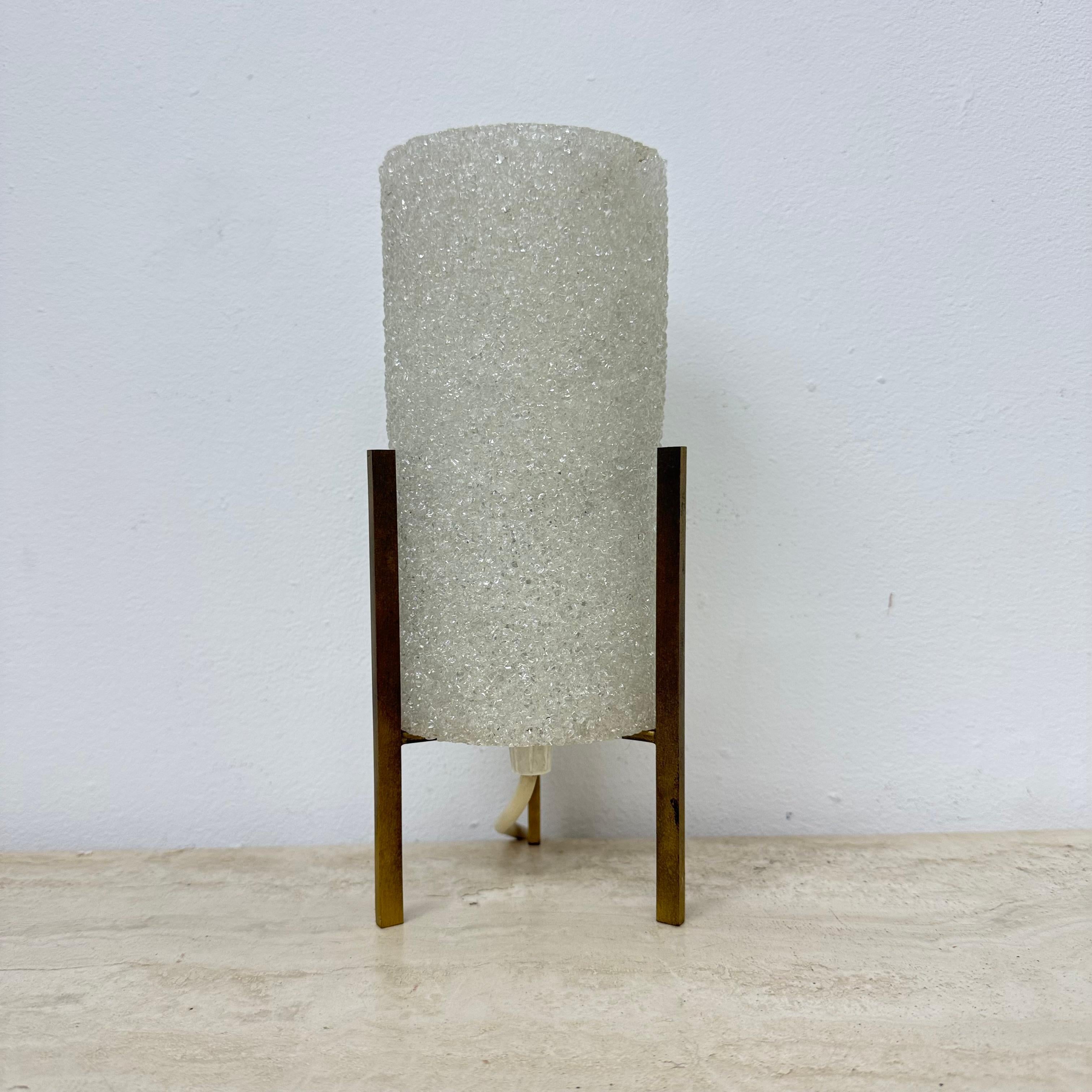 Vintage tripod sugar rocket table lamp , 1970s For Sale 5