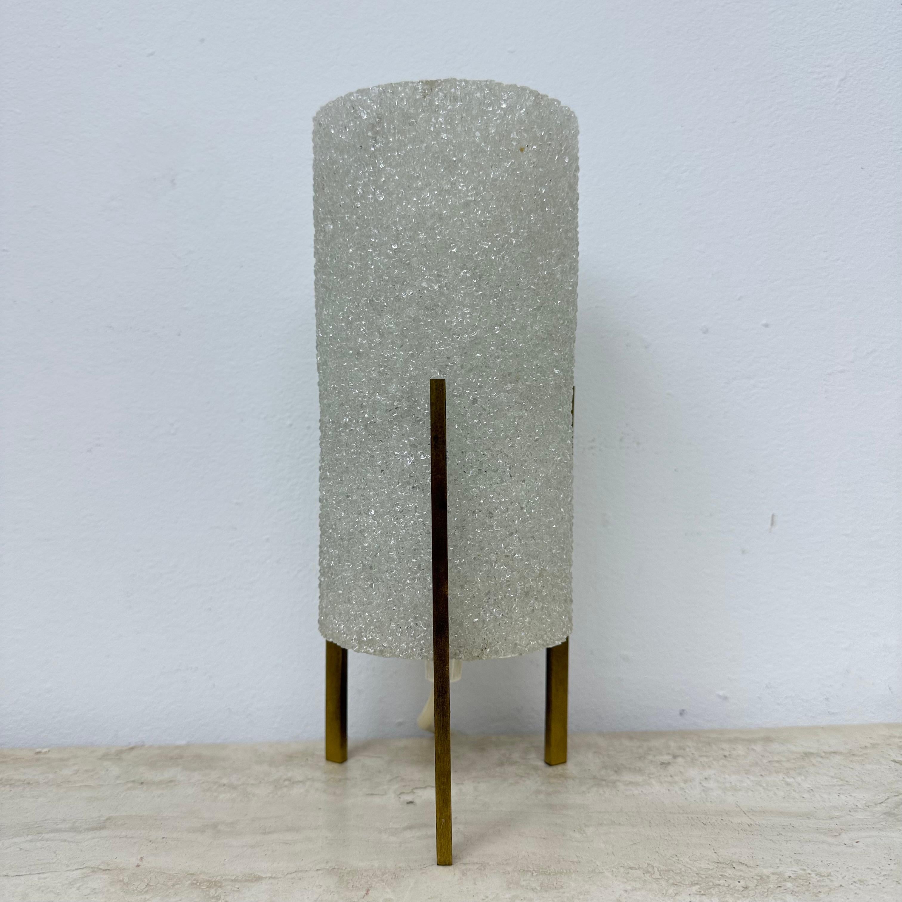 German Vintage tripod sugar rocket table lamp , 1970s For Sale