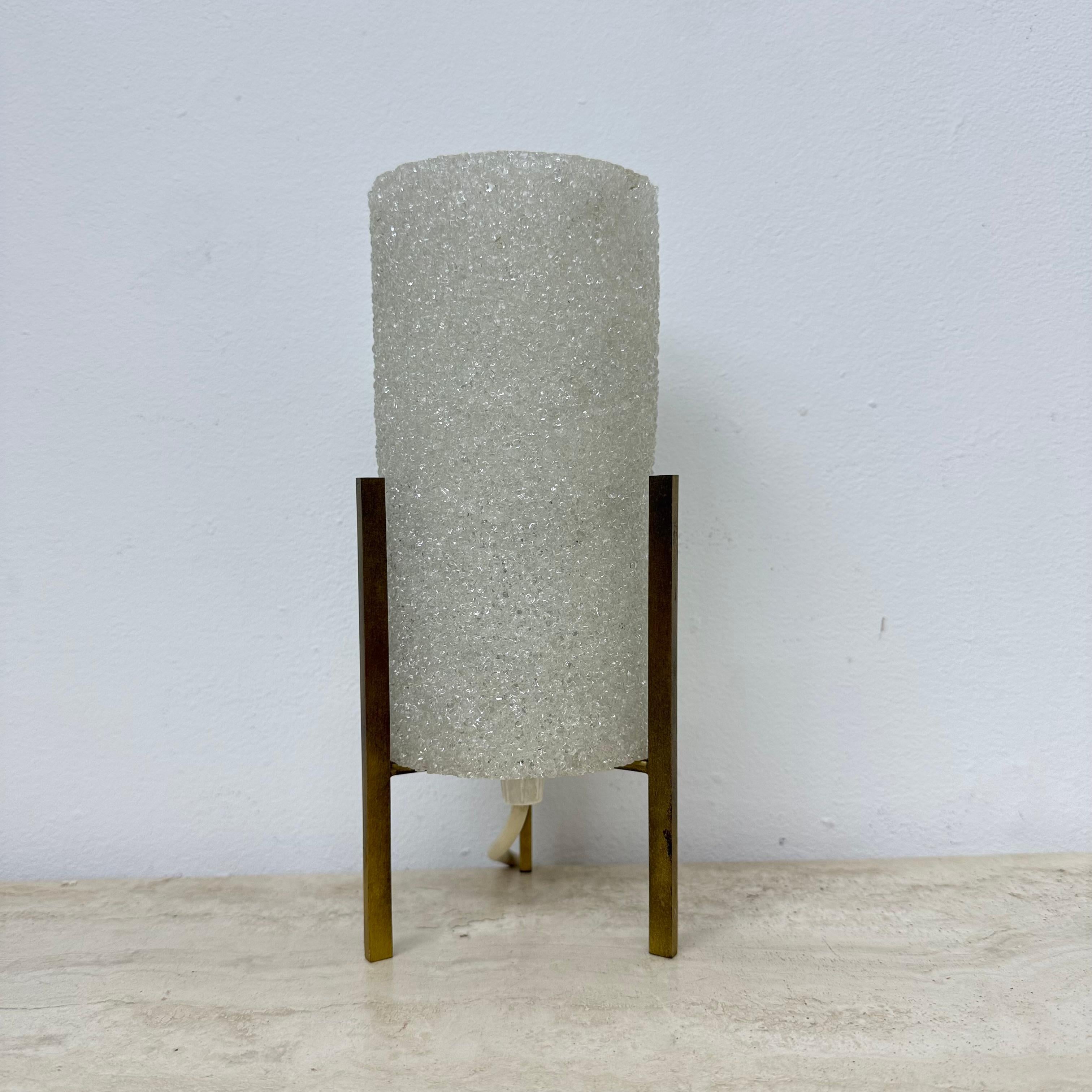 Vintage tripod sugar rocket table lamp , 1970s For Sale 1