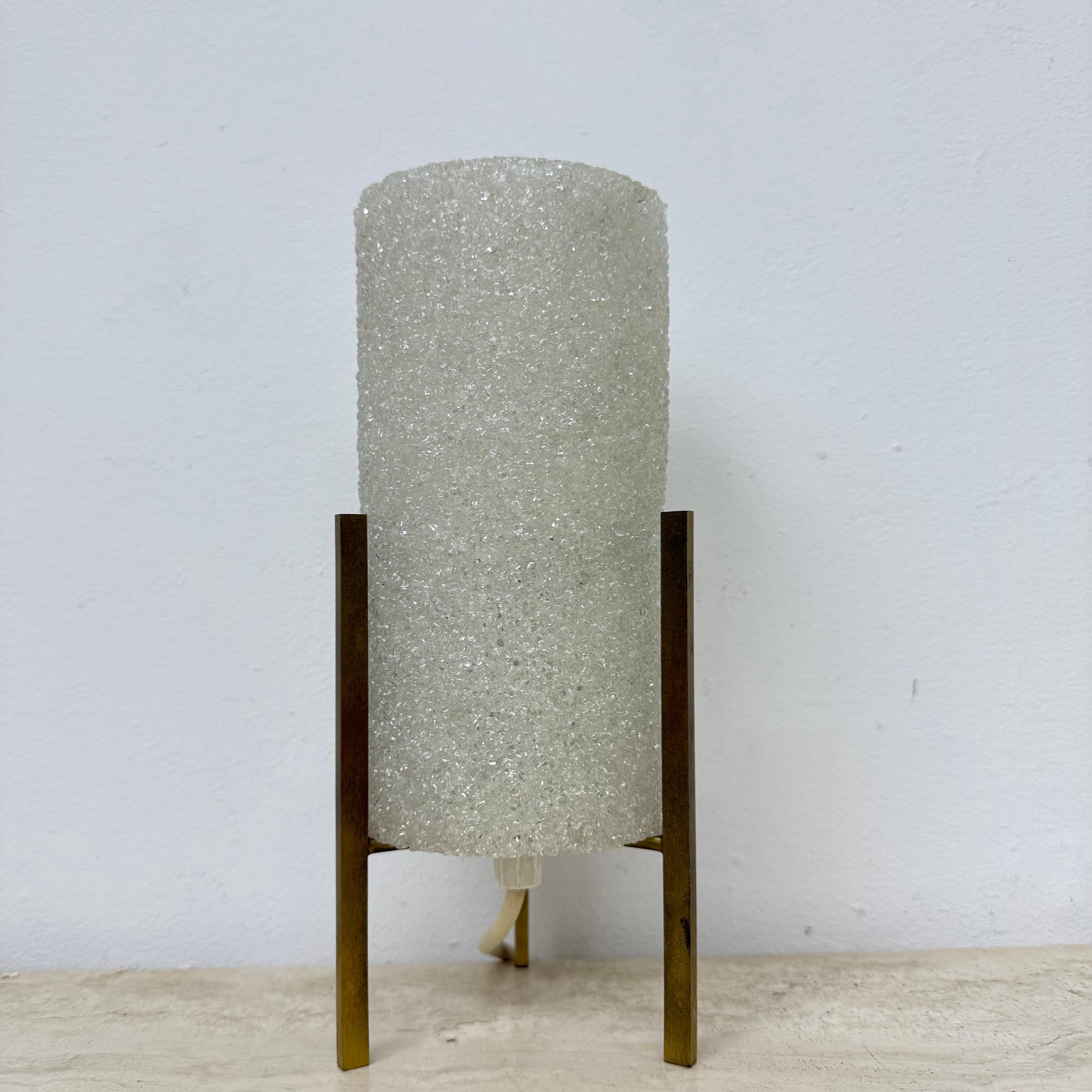Vintage tripod sugar rocket table lamp , 1970s For Sale 2