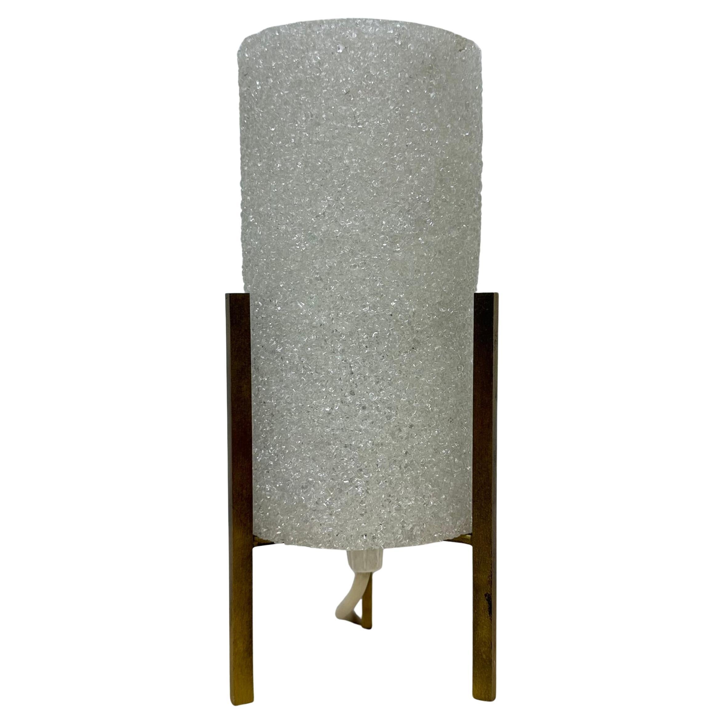 Vintage tripod sugar rocket table lamp , 1970s For Sale
