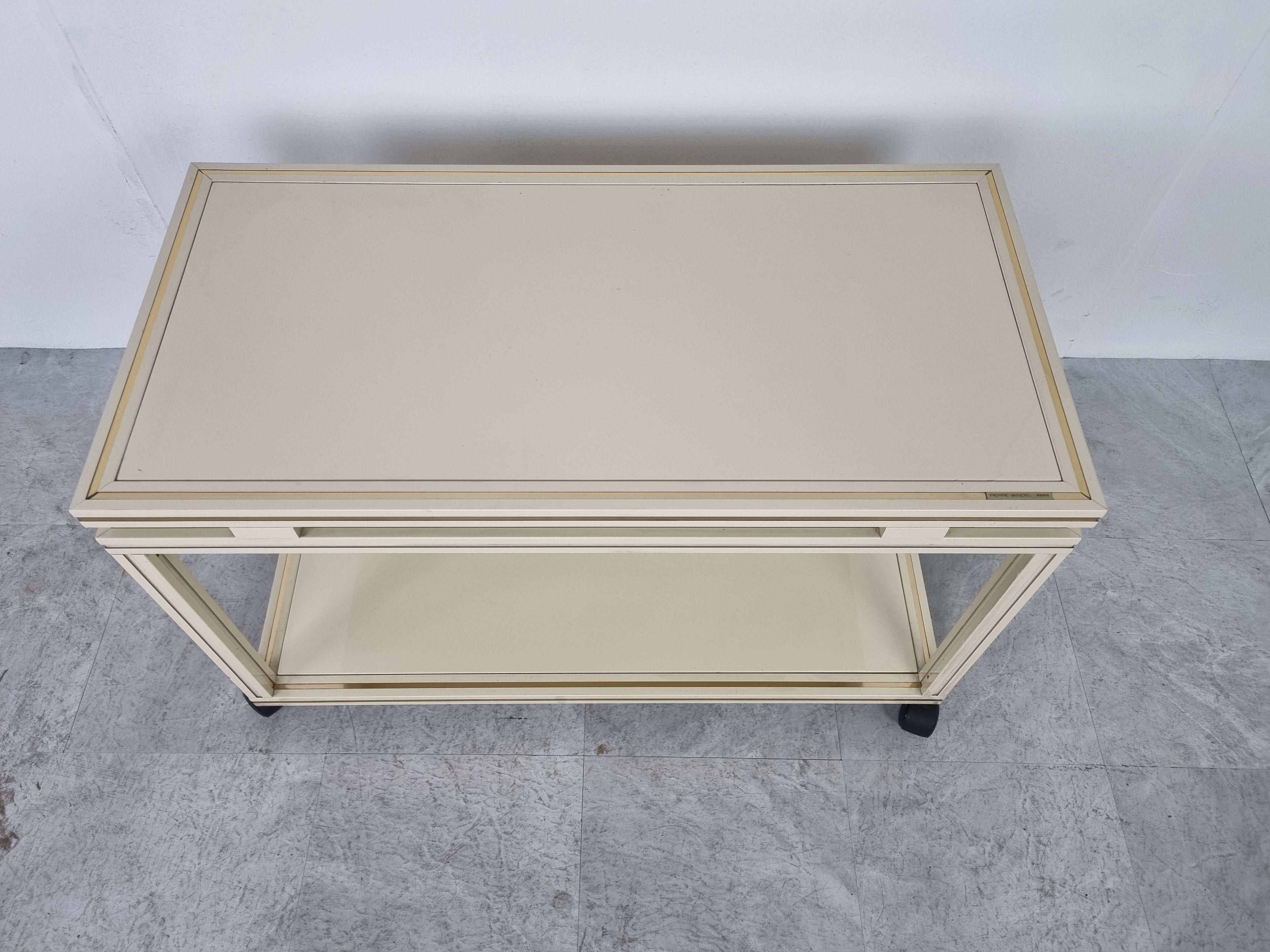 Lacquered Vintage trolley by Pierre Vandel, 1980s For Sale