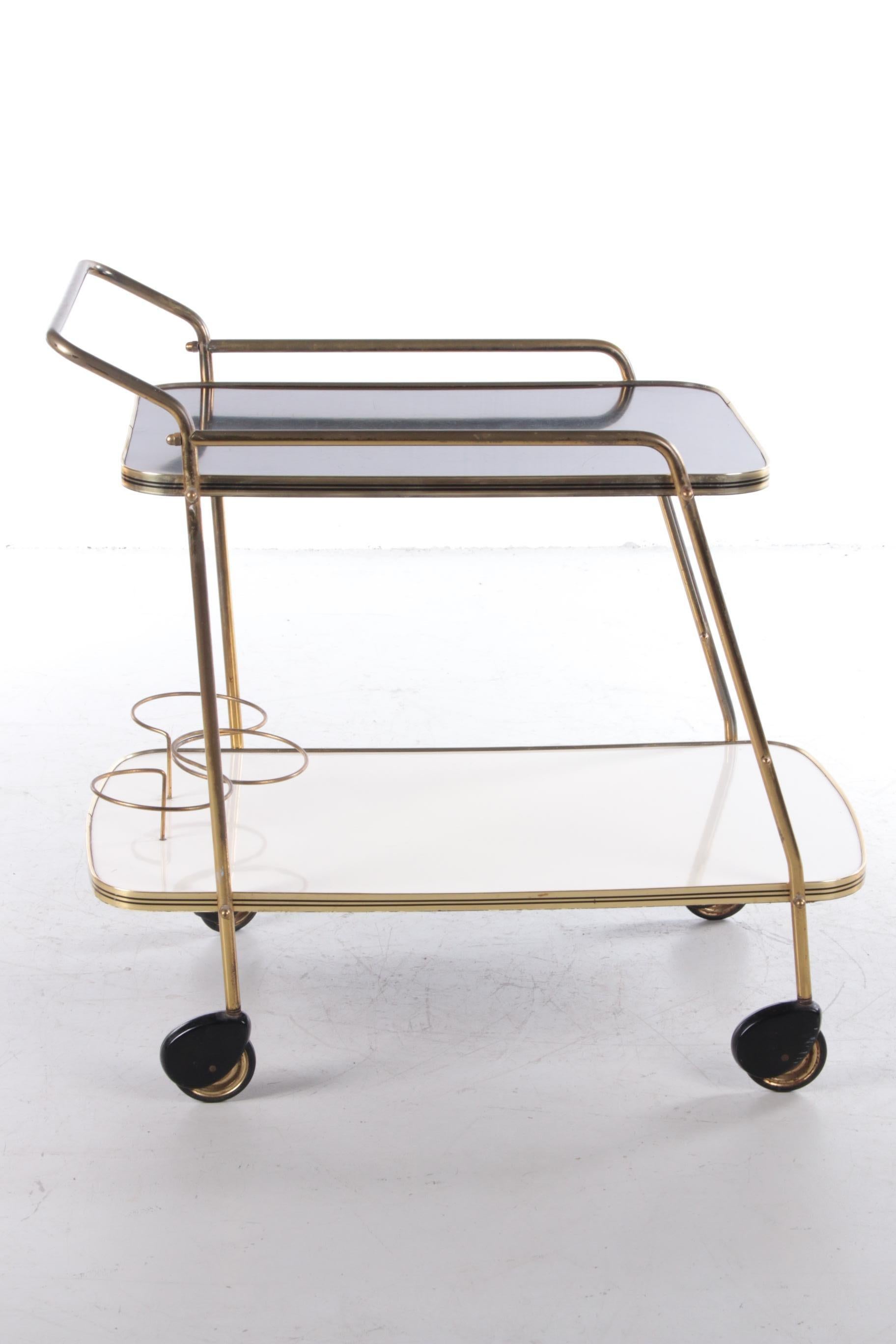 German Vintage Trolley Tea Cart or Beautiful Bar Cart, 1960s
