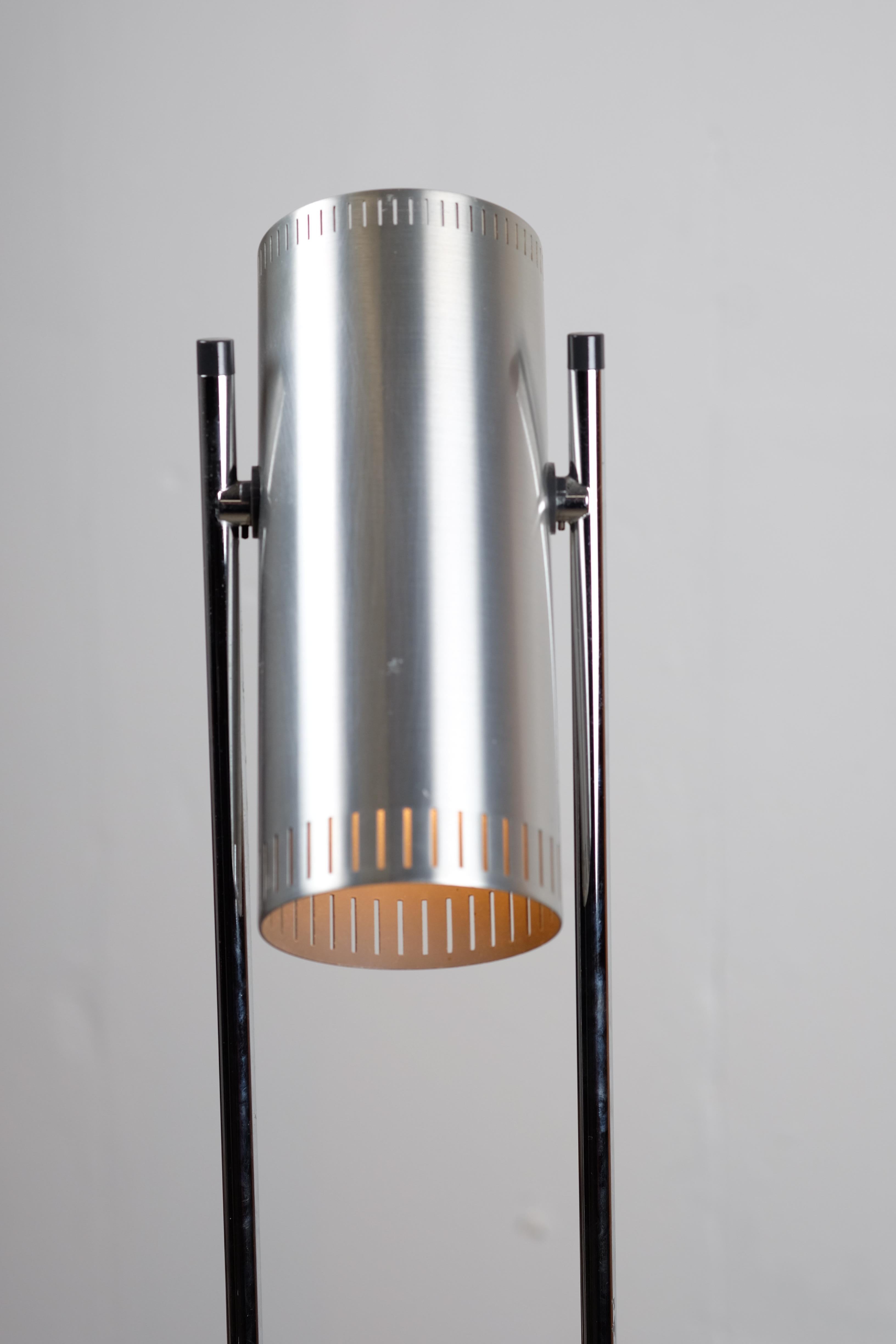Mid-20th Century Vintage Trombone Floor Lamp by Johannes Hammerborg for Fog & Mørup For Sale